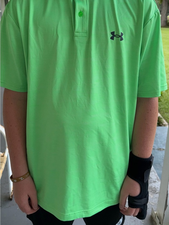 Under Armour Other - Men’s Under Armour Neon Green Polo Shirt